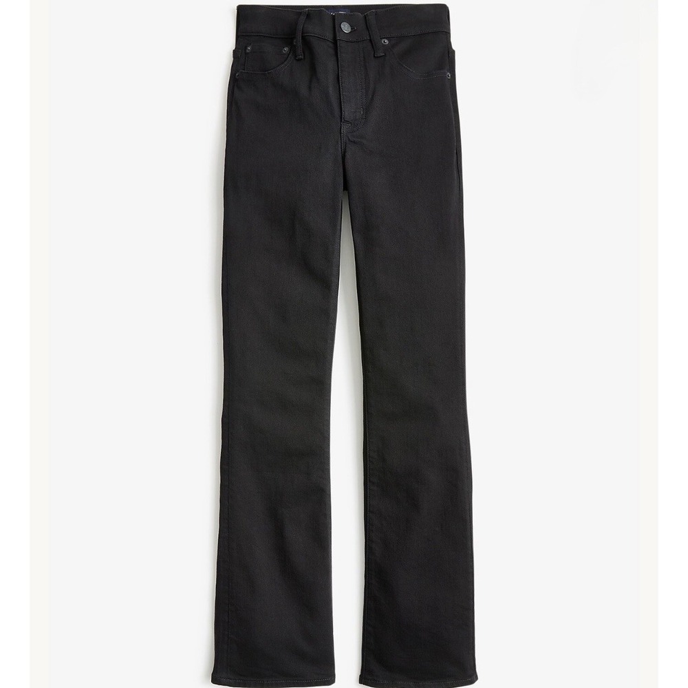 J. Crew Bootcut Jean Women's Size 30 All-Day Stretch Black Flared High Waist